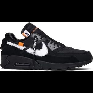 2019 Off-White x Air Max 90 'Black' Sz 8.5 MENS